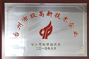 臺州市級高新技術企業(yè)